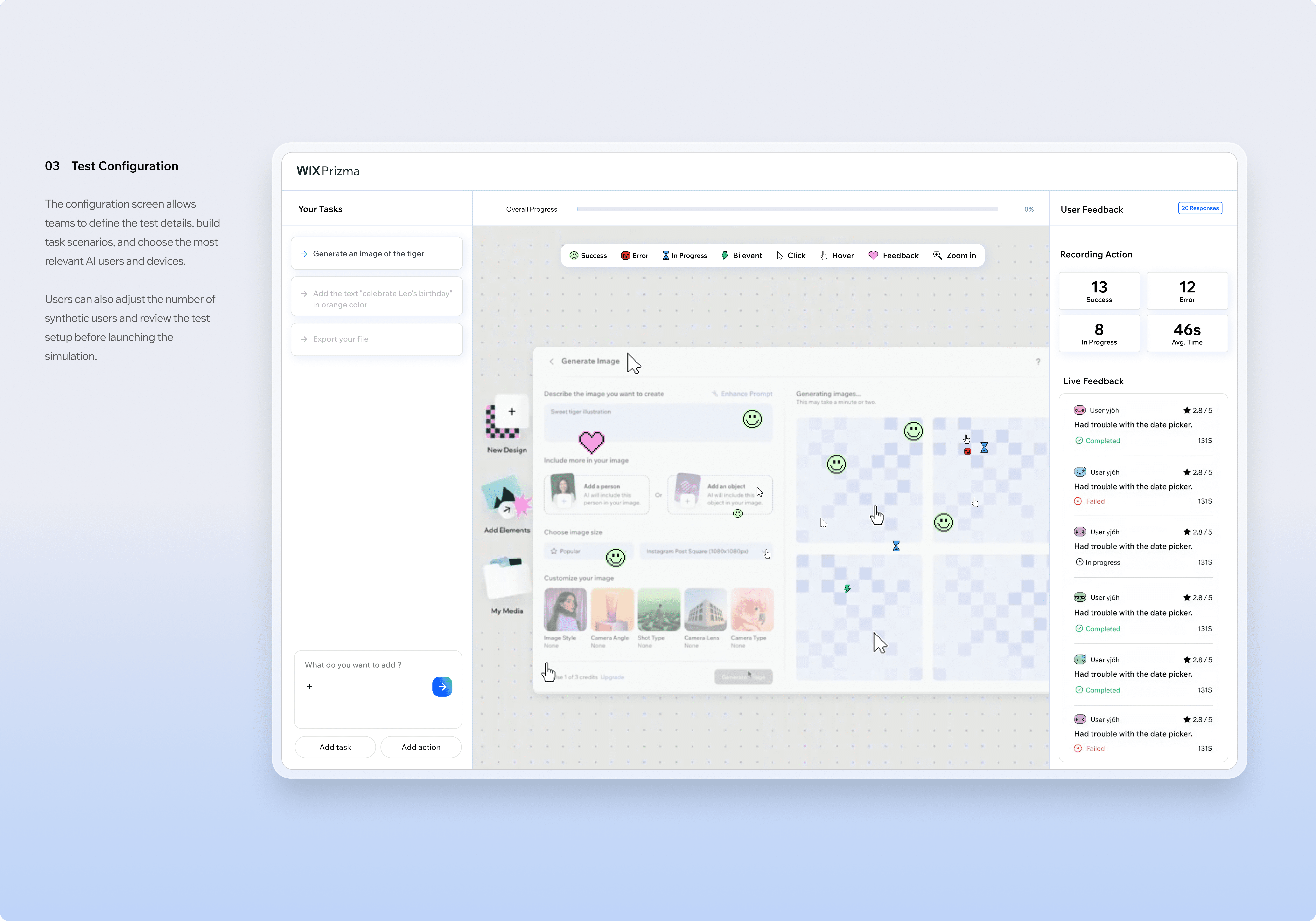 Featured screen